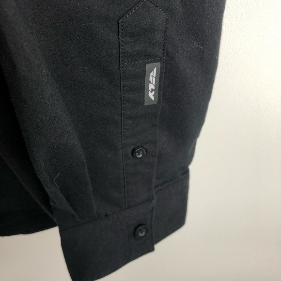 Fly racing black button down shirt size medium - Picture 5 of 11